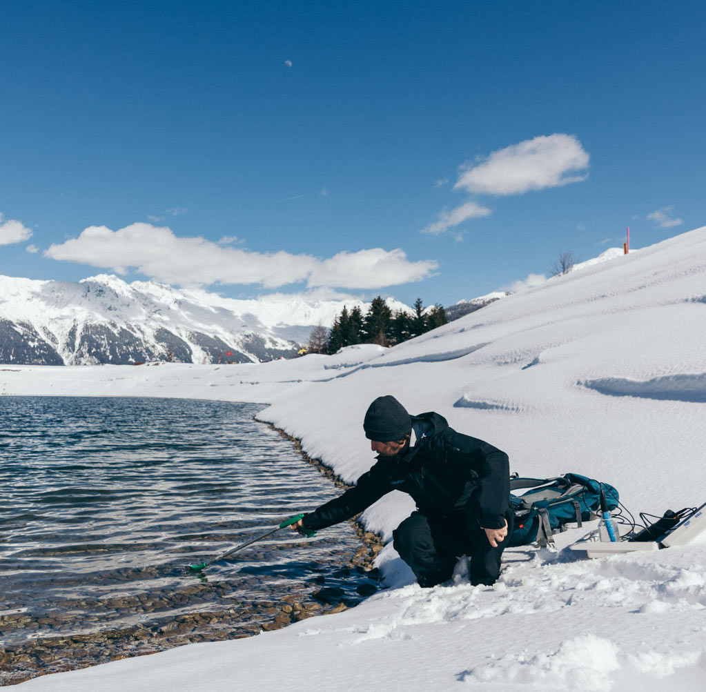 Schneiwasser Untersuchung Speicherseen und Quellen